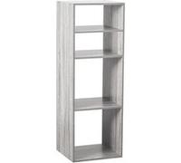 Atmosphera - Etagère rectangulaire 4 cases Mix - Gris - L. 34,5 x P. 32 x H. 100,5 cm Gris, Gris G