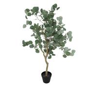 Atmosphera - Plante artificielle Eucalyptus "Cony" 127 cm Vert Pot noir