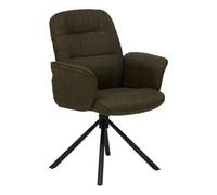 Atmosphera - Fauteuil de Bureau pivotant sisco Vert Kaki