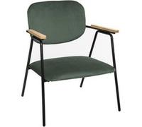 Fauteuil Design En Velours Dyer - Vert Vert