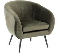 Atmosphera - Fauteuil en velours SOLARO - Vert - SOLARO G