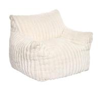 Fauteuil enfant Muzi côtelé H.47cm blanc - Atmosphera Créateur d'intérieur