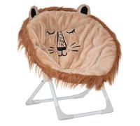 Atmosphera - Fauteuil Enfant Pliant Lion - Marron
