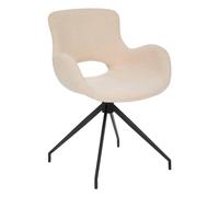 Atmosphera - Fauteuil Kale - Bois et métal - Ivoire