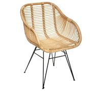 Atmosphera - Fauteuil Koeta - métal et rotin