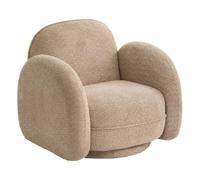 Atmosphera - Fauteuil pivotant fiva h.78cm Beige