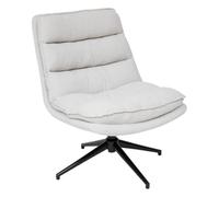 Atmosphera – Fauteuil pivotant Harper – Lin – Beige