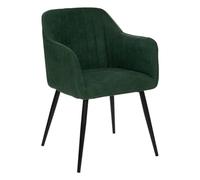 Atmosphera - Fauteuil Visoca - Bois et métal - Vert cèdre