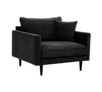 Atmosphera – Fauteuil XL Candice – Velours – Vert kaki