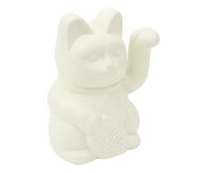 Atmosphera Figurine chat porte-bonheur, Cadeaux de Noël, 15 cm de haut, Résine, Motifs assortis