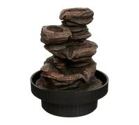 Atmosphera - Fontaine Sharmila - résine - Noir - H22-5 cm