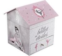 Atmosphera for Kids - Boîte à Bijoux Musicale "Ballerine" 16cm Rose Rose G