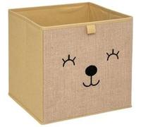Atmosphera - Bac de rangement enfant motif animal 29x29cm