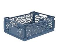 Atmosphera for Kids - Cagette Pliante Empilable "Arry" 40cm Bleu Bleu