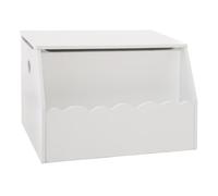 Atmosphera for Kids - Coffre à Jouets en Bois "Biblio" 57cm Blanc