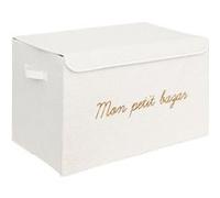 Atmosphera for Kids - Coffre de Rangement Enfant "Bouclette" 57cm Blanc Blanc G