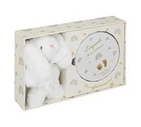 Atmosphera for Kids - Coffret de Naissance "Empreinte & Peluche Lapin" 28cm Beige