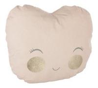 Atmosphera for Kids - Coussin Déco Pomme 30x35cm Rose Pâle Rose