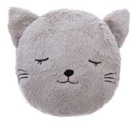 Atmosphera for Kids - Coussin Déco Rond Enfant "Chat" 27cm Gris Gris G