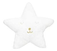 Atmosphera for Kids - Coussin Imitation Fourrure Étoile 39x39cm Blanc Blanc G