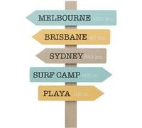 Atmosphera for Kids - Décoration Murale Panneaux "Australie" 54cm Multicolore G