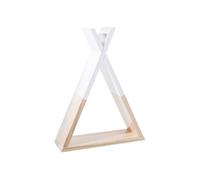 Atmosphera for Kids - Etagère en Bois "Tipi" 39cm Naturel & Blanc