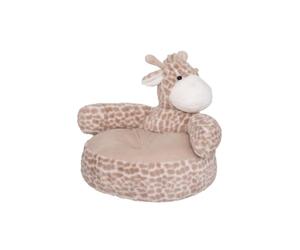 Atmosphera for Kids - Fauteuil Peluche Enfant Girafe 48cm Naturel