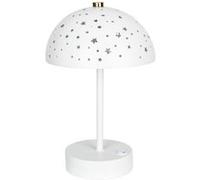 Atmosphera for Kids - Lampe à Poser Champignon "Étoiles" 26cm Blanc Blanc
