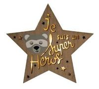 Etoile lumineuse en bois - L 28,9 cm x l 3,5 cm Autre