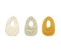 Atmosphera for Kids - Lot de 3 Bavoirs pour Bébé "Coton" 25cm Multicolore