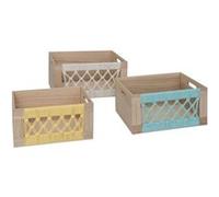 Atmosphera for Kids - Lot de 3 Cagettes Macramés "Australie" 36cm Beige Beige G