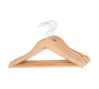 Atmosphera for Kids - Lot de 4 Cintres Enfant Bois 30cm Naturel