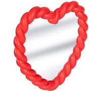 - Miroir Enfant Cour Torsadé "Amour" 33cm Rouge
