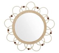 Atmosphera for Kids - Miroir Mural Enfant Campagne Déco 38cm Beige