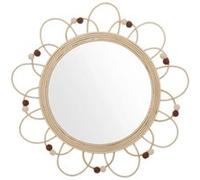 Miroir enfant ""Campagne"" rotin D38cm - Atmosphera createur d'interieur