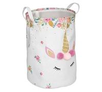 Atmosphera for Kids - Panier de Rangement Enfant Licorne 50cm Blanc