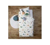 Atmosphera for Kids - Parure de Lit 2 Pièces "Dinosaure" 140x200cm Beige Beige G