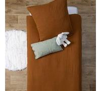 Atmosphera for Kids – Parure de lit Lili en gaze de coton 140x200 2 pièces Marron
