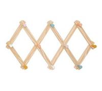 Atmosphera for Kids - Patère Enfant 10 Crochets "Accord" 50cm Beige Beige G