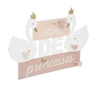 Atmosphera for Kids - Patère Murale Enfant Il Était Une Fois 50cm Rose
