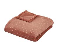 Atmosphera for Kids - Plaid Flanelle Enfant "Berlingot" 75x100cm Terracotta