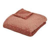 Atmosphera for Kids - Plaid Flanelle Enfant "Berlingot" 75x100cm Terracotta G