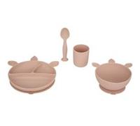 Atmosphera for Kids - Set Repas Enfant "Silicone" 17cm Rose G