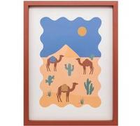 Atmosphera - Tableau imprimé encadré arone 30x40cm