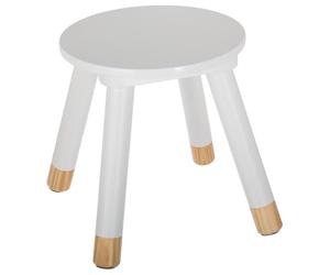 Atmosphera for Kids - Tabouret Enfant Design Douceur 26cm Blanc
