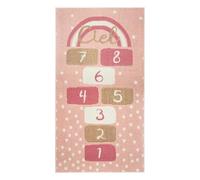Atmosphera for Kids - Tapis Déco pour Enfant Marelle 80x150cm Rose