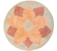 - Tapis Enfant Rond Tufté "Rosace" 100cm Rose