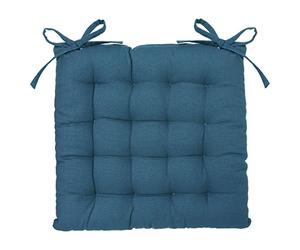 Atmosphera - Galette de Chaise Bleu Canard 38X38