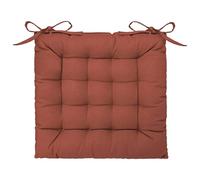 Atmosphera - Galette de Chaise en Coton Terracotta 38x38 cm