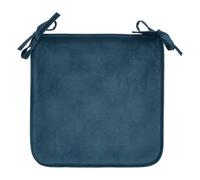 Galette de chaise Lilou bleu egéen 38x38cm - Atmosphera createur d'interieur